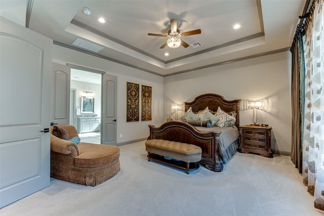 326 Prairie View Rd, Rockwall, TX 75087 - bedroom with baseboards, a raised ceiling, carpet, and recessed lighting