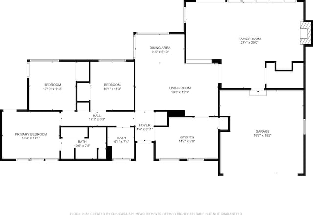 430 Mayrant Dr, Dallas, TX 75224 - home floor plan