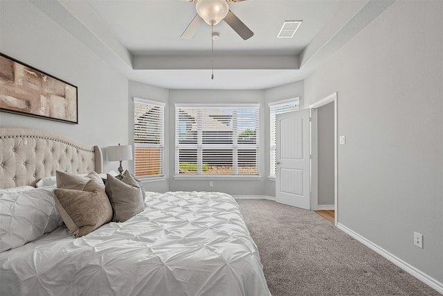 813 Louisville Rd, Aubrey, TX 76227 - bedroom with carpet floors, baseboards, and ceiling fan