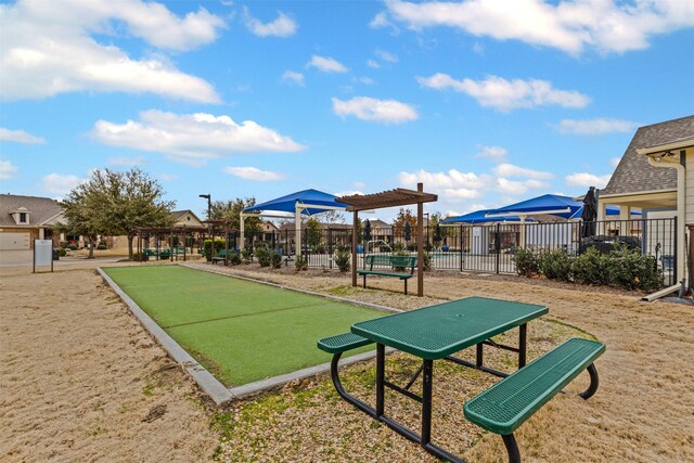 813 Louisville Rd, Aubrey, TX 76227 - view of home's community featuring a bocce ball area