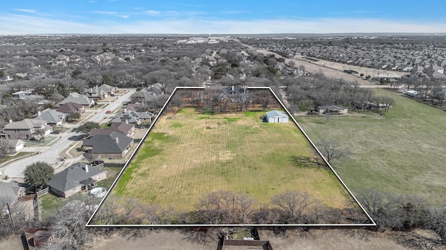 7004 Ledbetter Rd, Arlington, TX 76001 - aerial view of residential area with property boundaries highlighted
