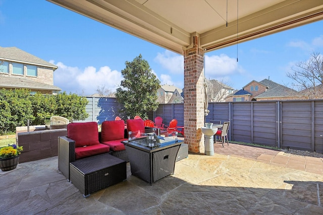 869 Field Xing, Little Elm, TX 76227 - view of patio with a fenced backyard
