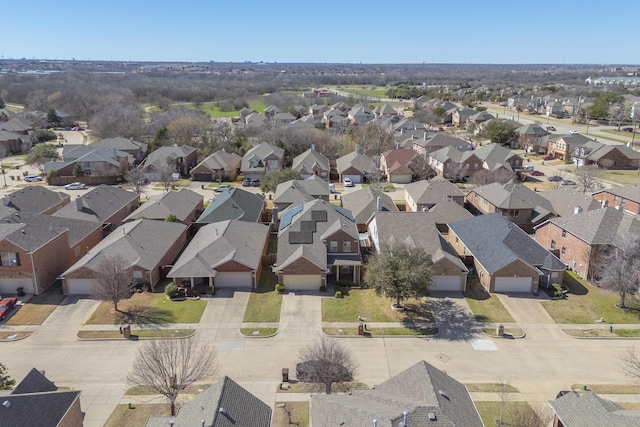 drone / aerial view with a residential view