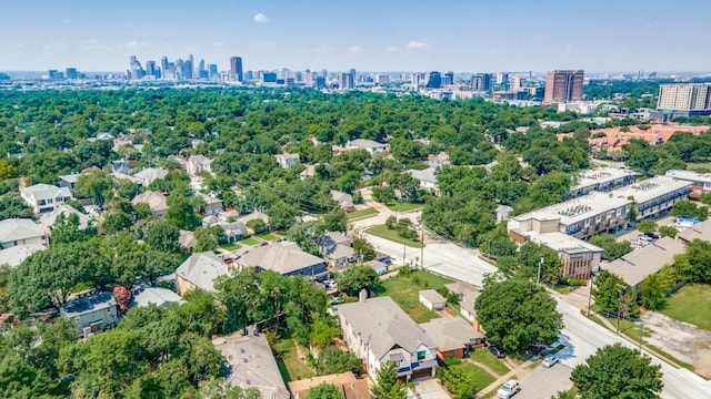 aerial view with a view of city