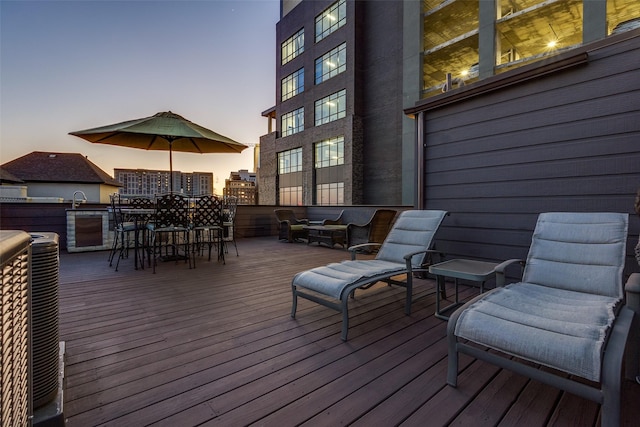 2111 Albany St, Dallas, TX 75201 - deck featuring cooling unit