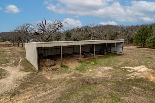 view of pole building with a carport