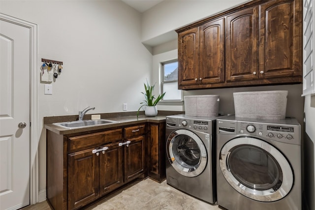 8 Center Ct, Heath, TX 75032 - washroom featuring independent washer and dryer and cabinet space