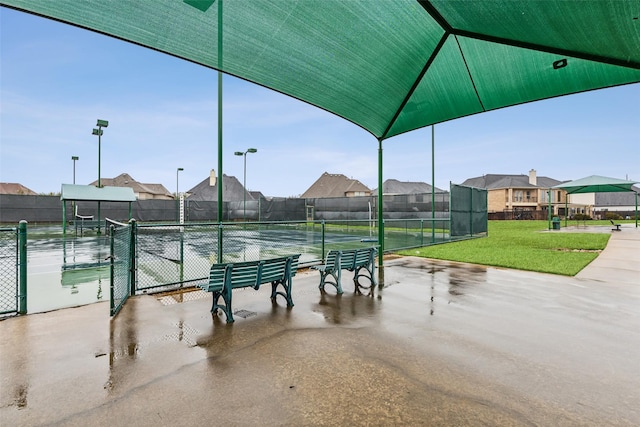 8 Center Ct, Heath, TX 75032 - view of community featuring a tennis court and a residential view