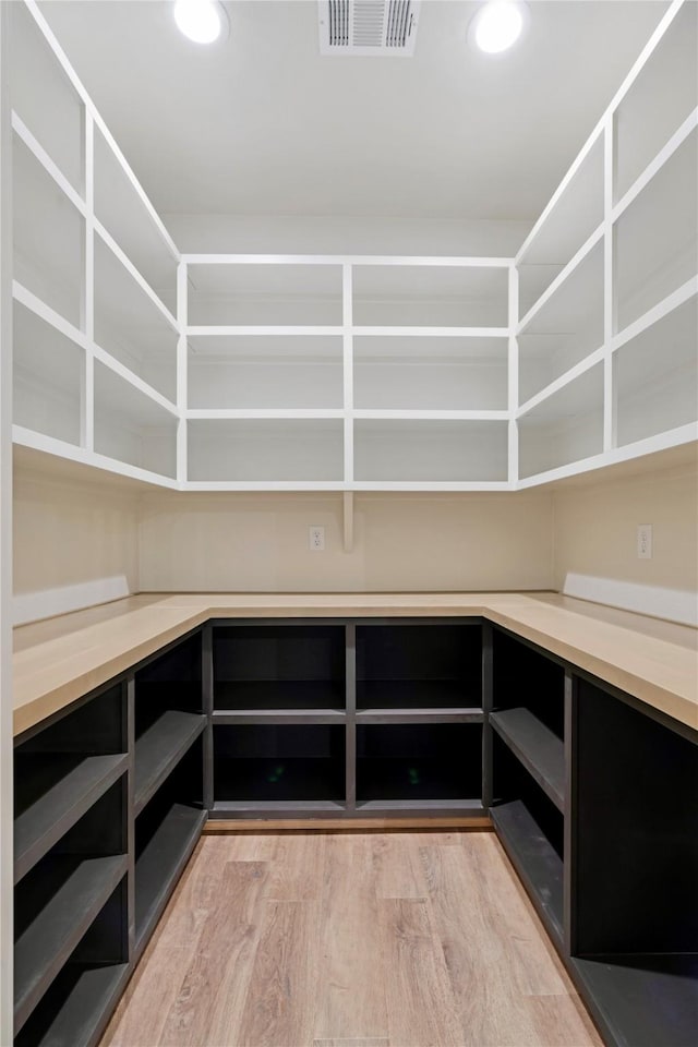 pantry with visible vents