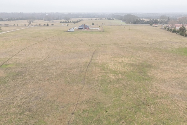 bird's eye view with a rural view