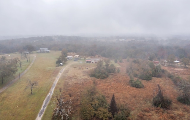 drone / aerial view featuring a rural view