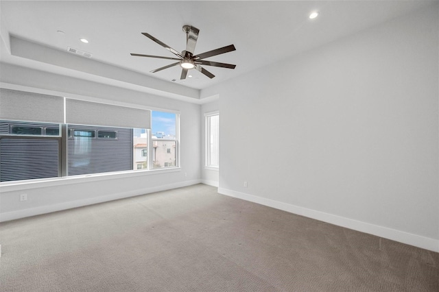 3200 Ross Ave Unit 40, Dallas, TX 75204 - carpeted spare room featuring baseboards, ceiling fan, and recessed lighting
