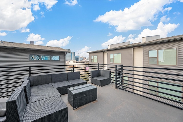 3200 Ross Ave Unit 40, Dallas, TX 75204 - view of patio featuring a balcony and an outdoor living space