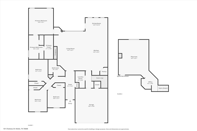 101 Chateau Dr, Aledo, TX 76008 - room layout