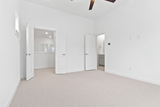 723 Prosper Ln, Wylie, TX 75098 - unfurnished bedroom with light colored carpet, baseboards, and a ceiling fan