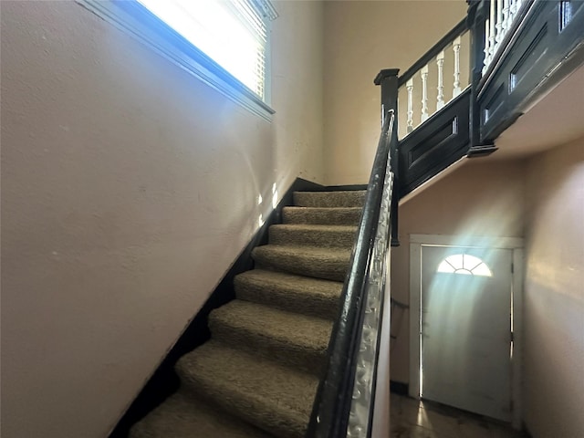 view of stairs