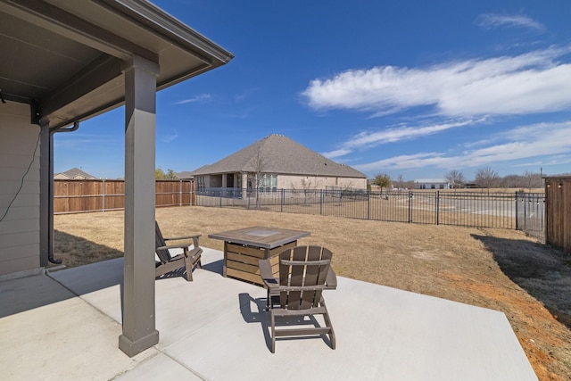 view of patio / terrace featuring a fenced backyard