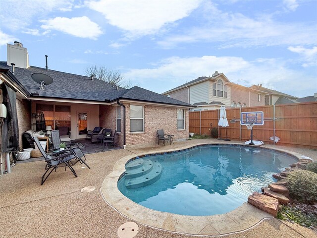 view of patio featuring outdoor lounge area