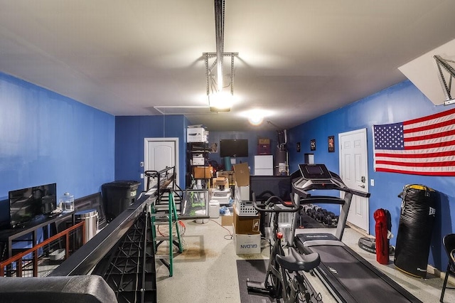 view of workout room