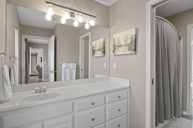 full bathroom featuring vanity