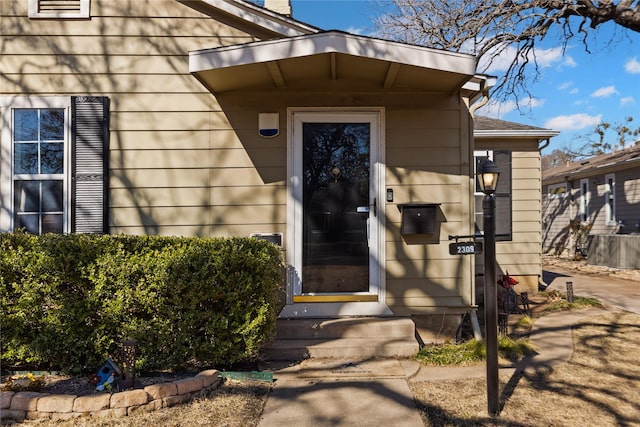 view of entrance to property