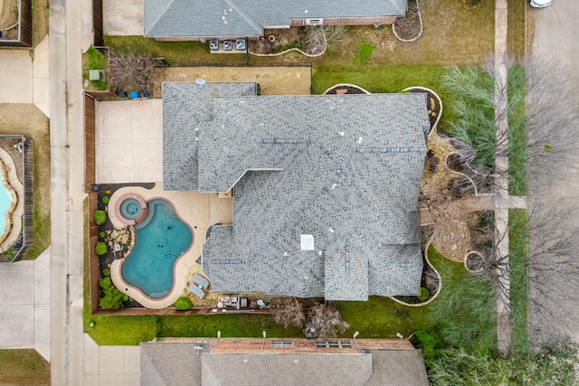 birds eye view of property