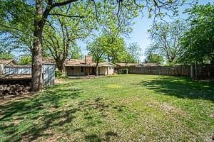 3813 Concord Dr, Abilene, TX 79603 - view of fenced backyard