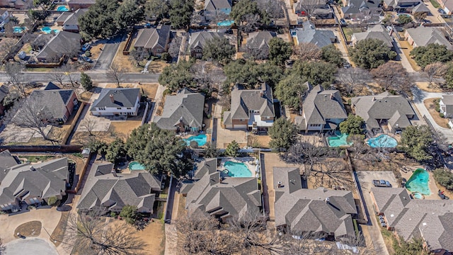 aerial view featuring a residential view