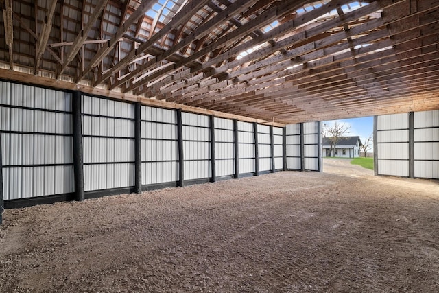 view of horse barn