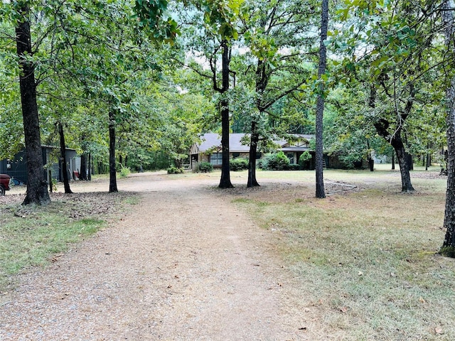 view of road featuring driveway