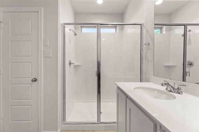1810 Iris Rd, Melissa, TX 75454 - full bath with healthy amount of natural light, a shower stall, and vanity