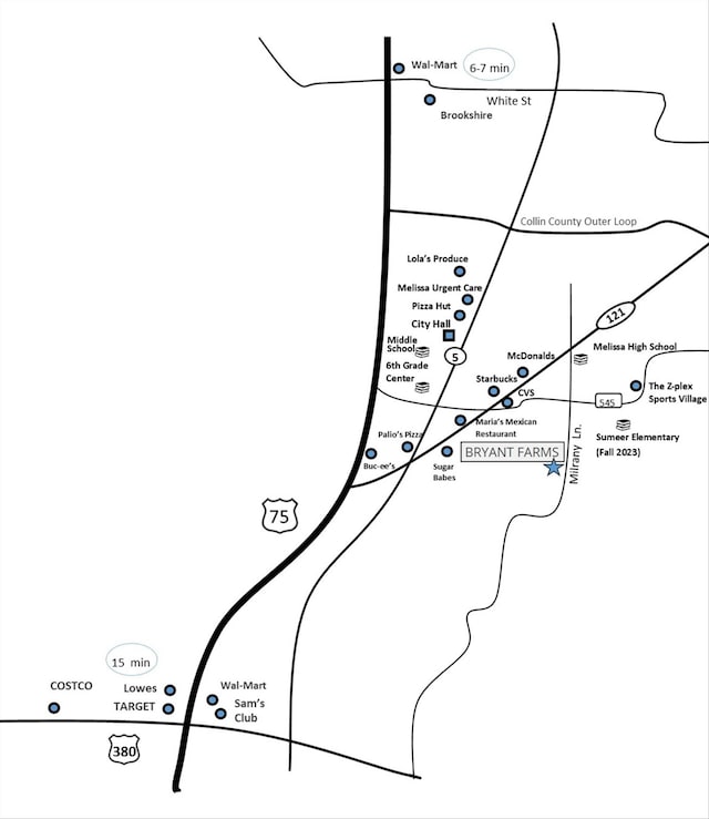 1810 Iris Rd, Melissa, TX 75454 - map showing property parcels