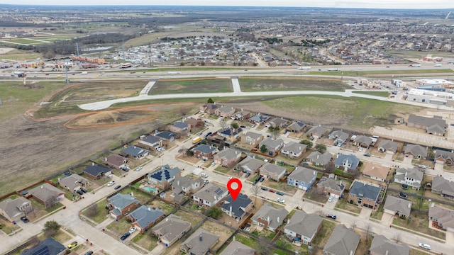 aerial view featuring a residential view