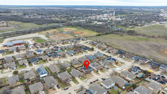 aerial view featuring a residential view