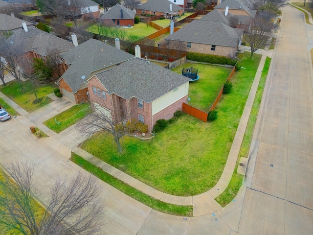 drone / aerial view featuring a residential view