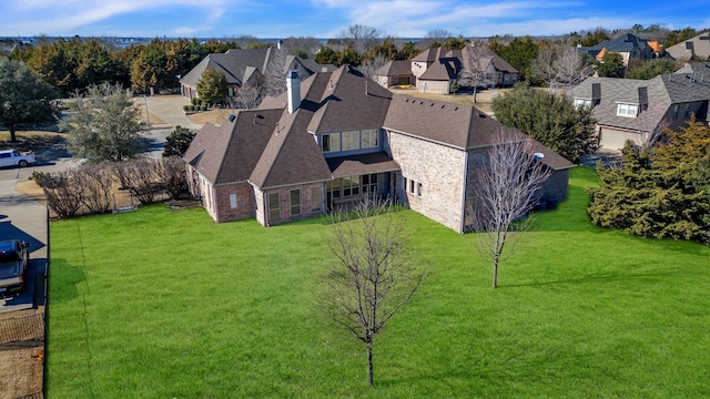 birds eye view of property featuring a residential view