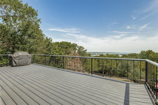 deck with grilling area