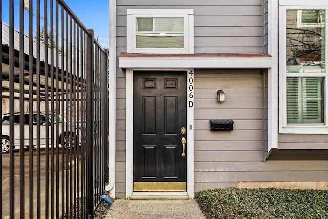 view of entrance to property