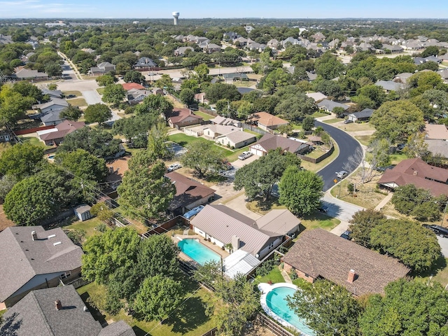 drone / aerial view featuring a residential view