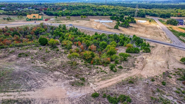 aerial view featuring a rural view