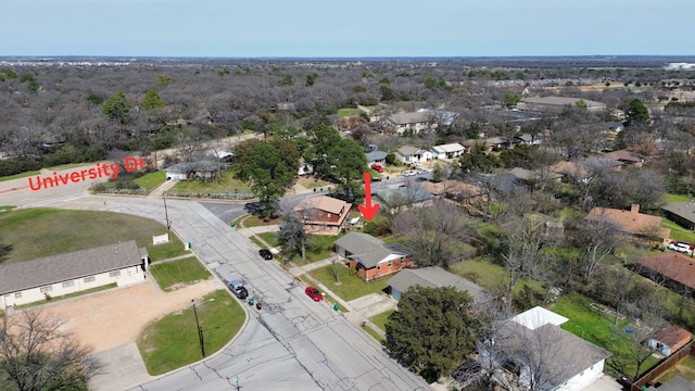 bird's eye view featuring a residential view