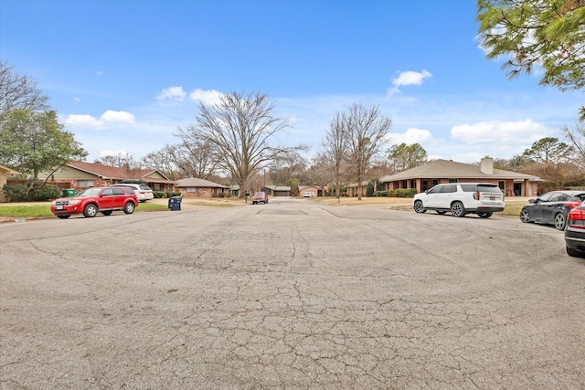 view of road featuring a residential view