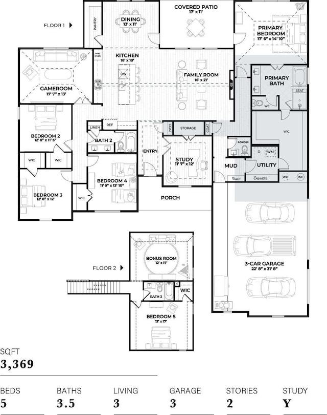 1045 Woodland Rd, Weatherford, TX 76088 - property floor plan
