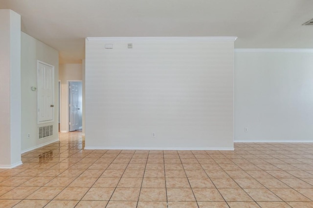 8860 Noontide Dr, Fort Worth, TX 76179 - empty room featuring crown molding and light tile patterned floors