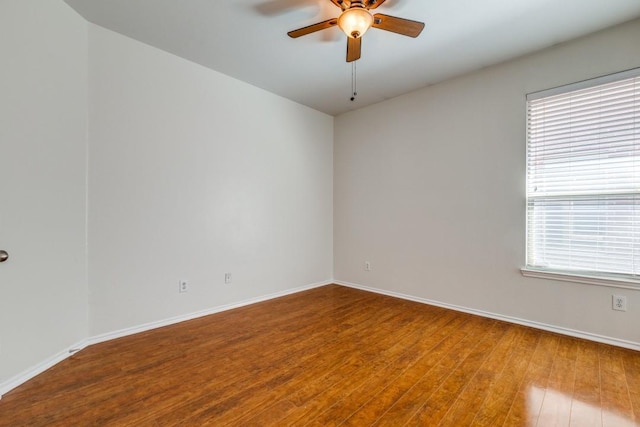 8860 Noontide Dr, Fort Worth, TX 76179 - spare room with ceiling fan, healthy amount of natural light, and wood finished floors