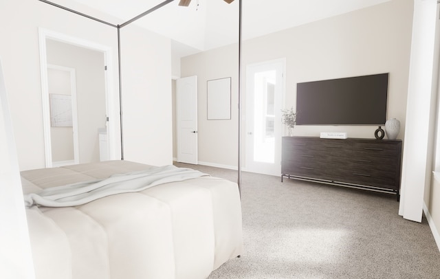 bedroom with a ceiling fan