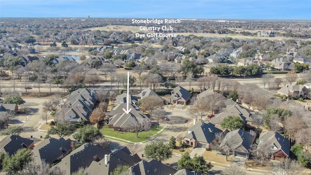 birds eye view of property featuring a residential view