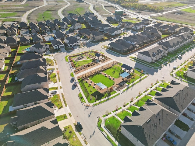 bird's eye view featuring a residential view