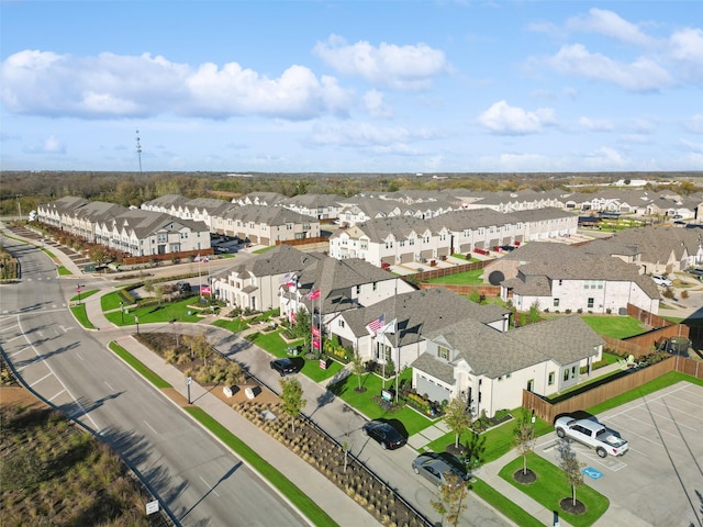 bird's eye view featuring a residential view