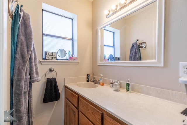 bathroom with vanity